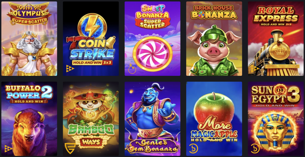 Diverse Gaming Portfolio Royal Reels Casino